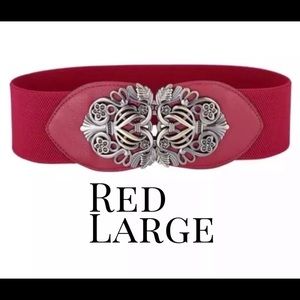 STRETCH BELT L RED BRONZE FOR LULAROE
